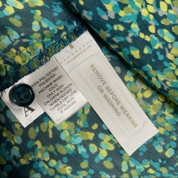 𝅺LOFT Watercolor Semi Sheer Top -> Loft Watercolor Semi Sheer Top - Picture 2 of 8